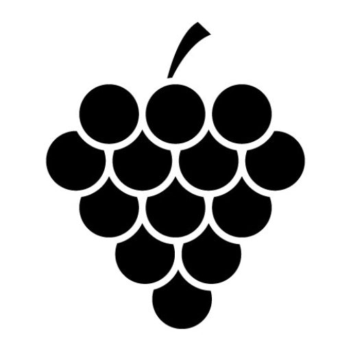 Grapes Glyph Icon