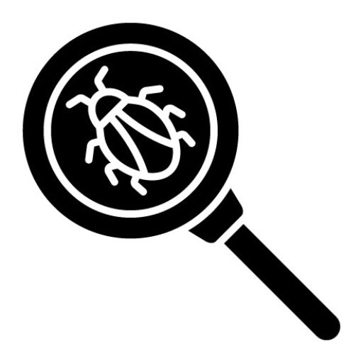 Bug Search Glyph Icon | Security