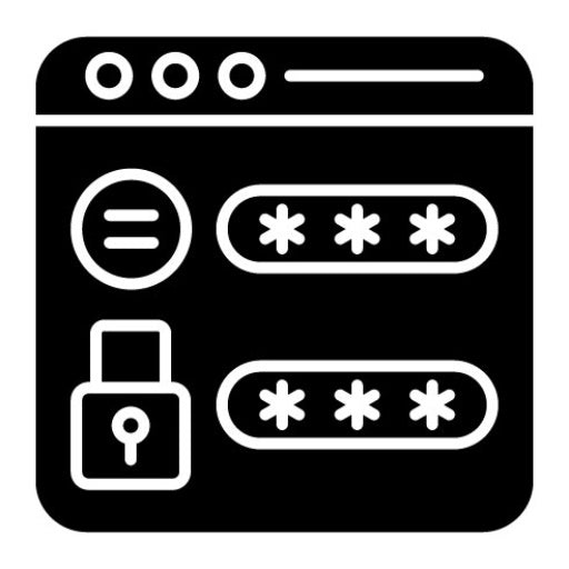 Website Password Glyph Icon