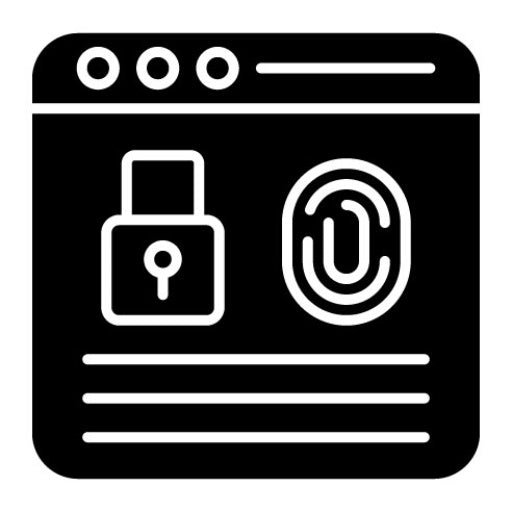 Biometric Glyph Icon | Security