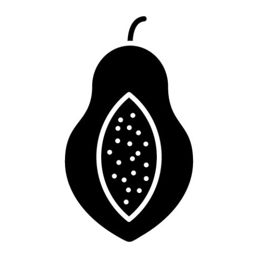 Papaya Glyph Icon