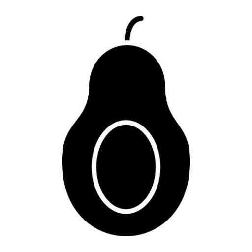 Avocado Glyph Icon