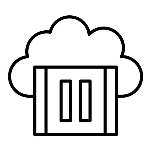 Cloud Video Pause Icon