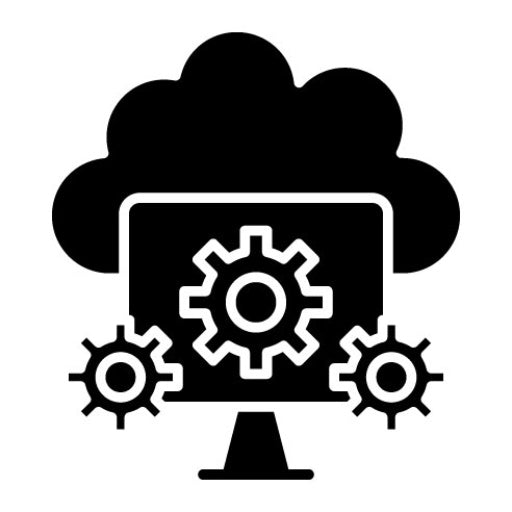 Cloud Computing Glyph Icon | Cloud Computing