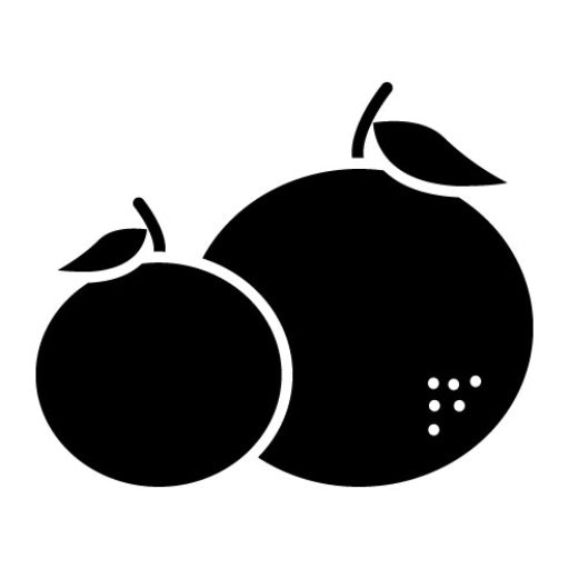Tangerine Glyph Icon
