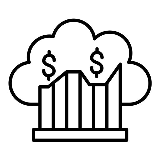 Cloud Stats Icon