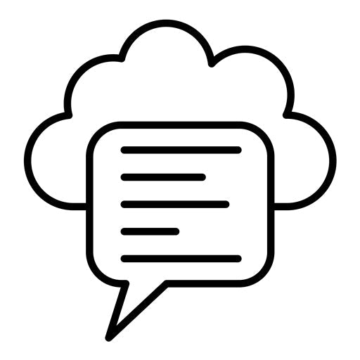 Cloud Message Icon