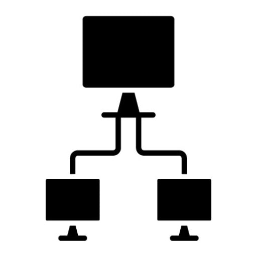 Computer Networking Glyph Icon
