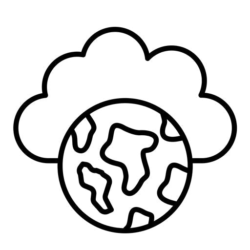 Cloud Earth Icon