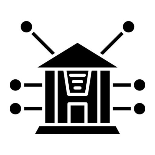 Banking Network Glyph Icon