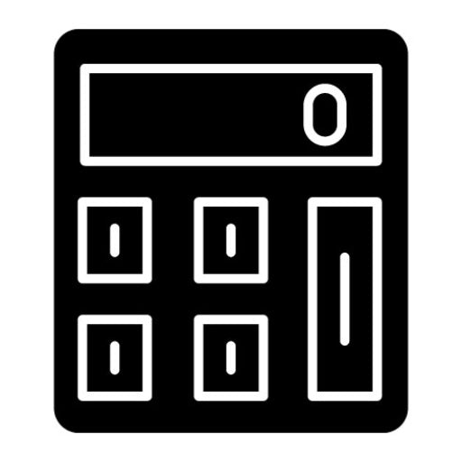 Calculator Glyph Icon | Business and Office
