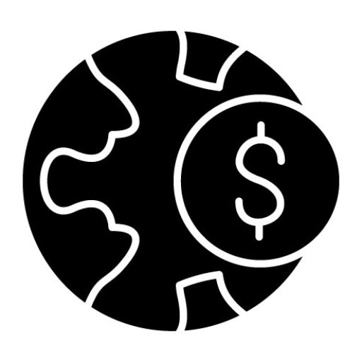 Global Currency Glyph Icon