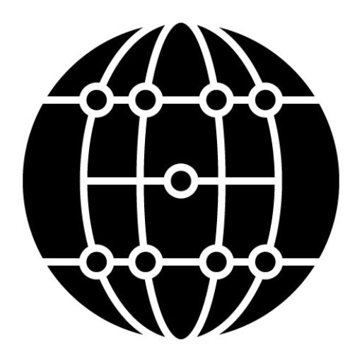 Global Network Glyph Icon