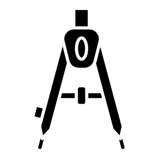 Compass Glyph Icon | Tools