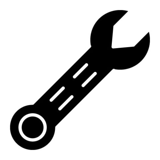 Spanner Glyph Icon | Tools