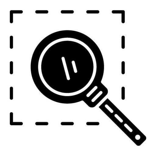 Zoom Area Glyph Icon