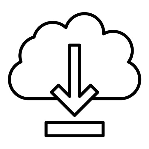 Cloud Download Icon | Networking and Data Sharing
