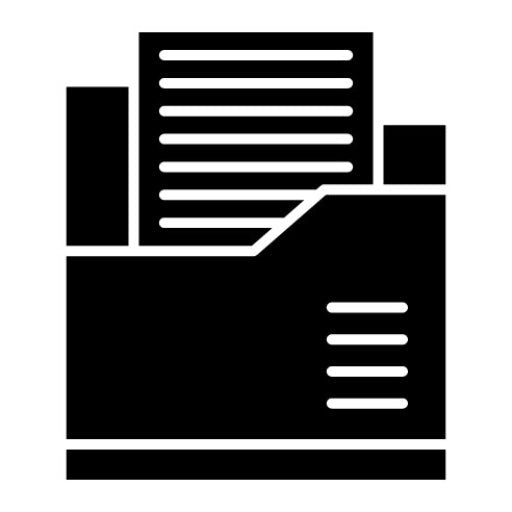 Folder Files Glyph Icon
