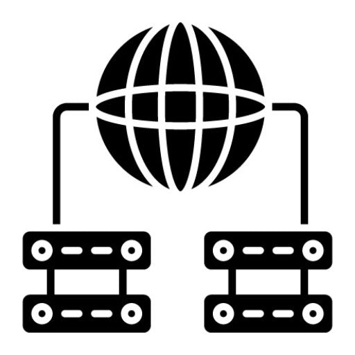 Global Servers Glyph Icon