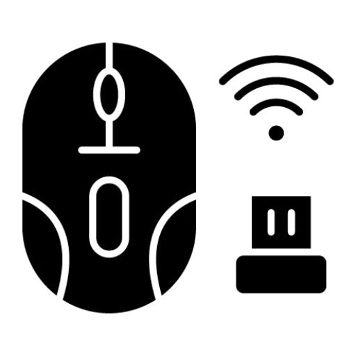 Computer Wireless Mouse Glyph Icon
