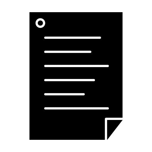 Document Glyph Icon
