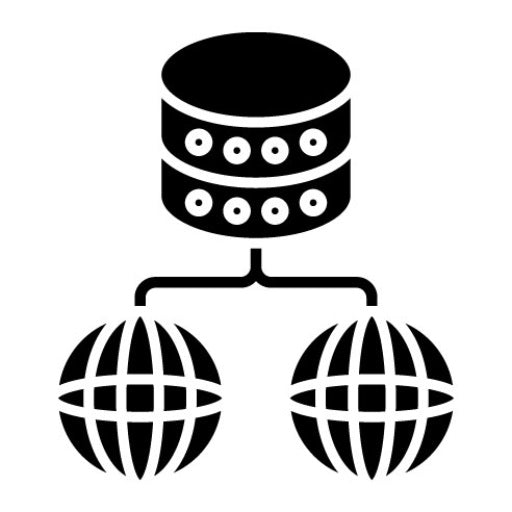 World Data Glyph Icon