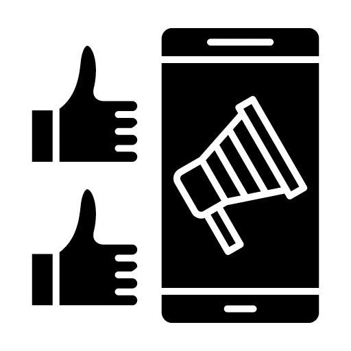 Viral Marketing Glyph Icon