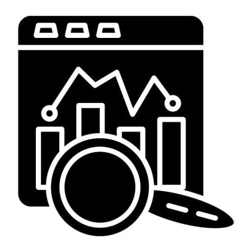 Analysis Glyph Icon | Business and Finance
