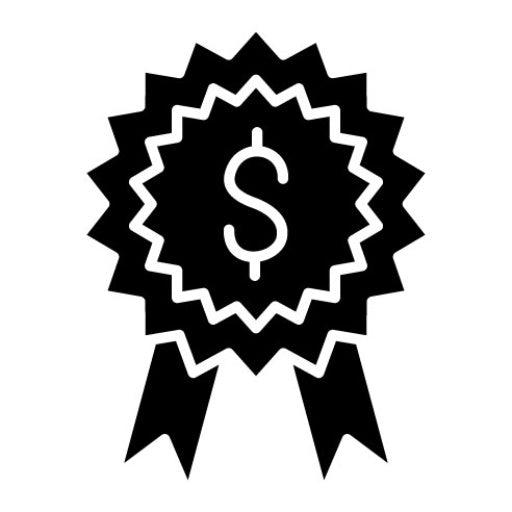 Badge Glyph Icon | Business and Finance