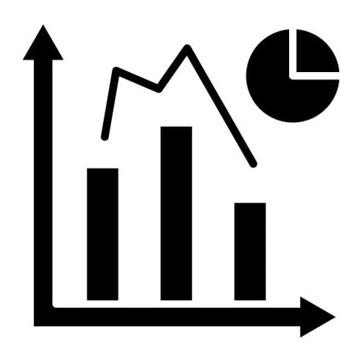 Bar Graph Glyph Icon