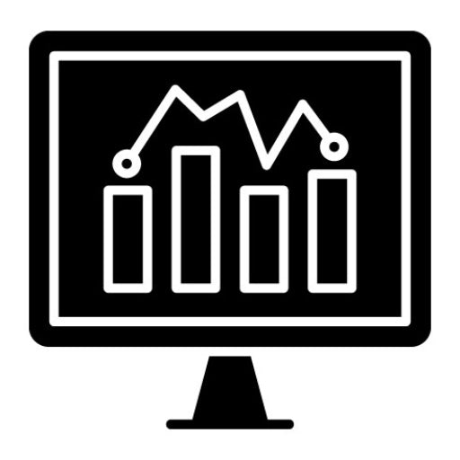 Analytics Glyph Icon | Business and Finance