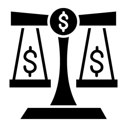 Business Law Glyph Icon | Business and Finance