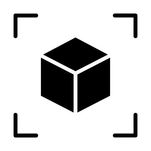 3D Design Glyph Icon
