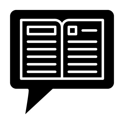 Storytelling Glyph Icon