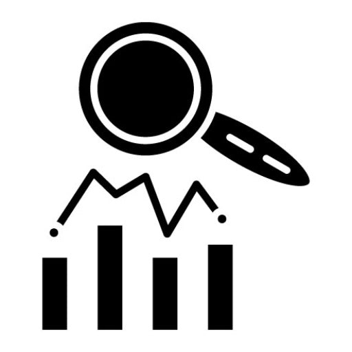 Search Stats Glyph Icon