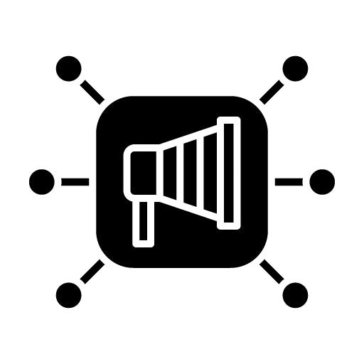 Social Promotion Glyph Icon