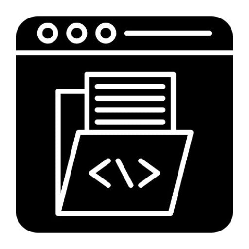 Web Development Glyph Icon | Business and Finance