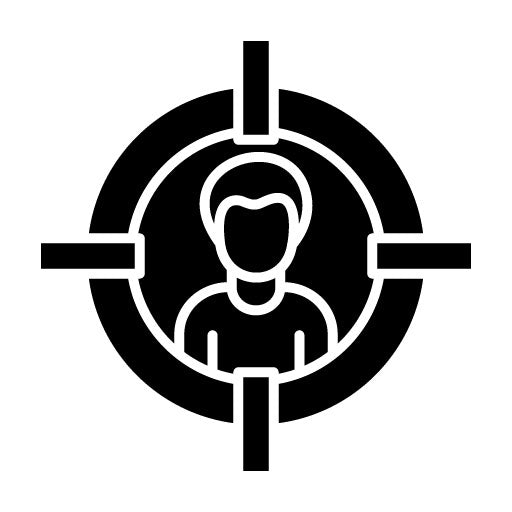 Target Audience Glyph Icon