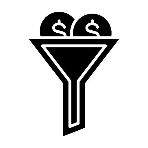 Sale Funnel Glyph Icon