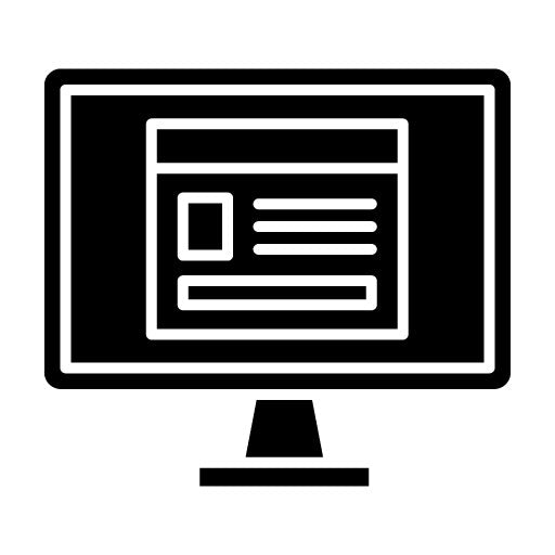 Blogging Glyph Icon