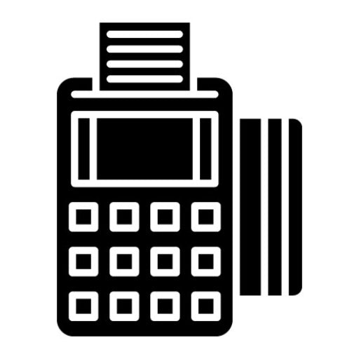 Pos Terminal Glyph Icon | Shopping Friday