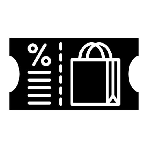 Voucher Glyph Icon | Shopping Friday