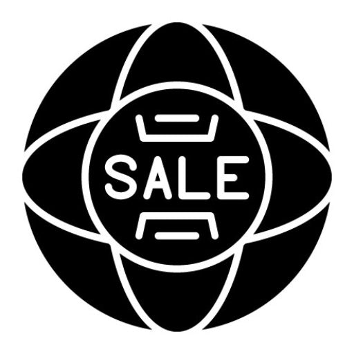 Worldwide Sale Glyph Icon