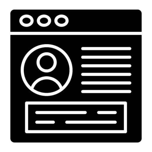 User Profile Glyph Icon | User Experience