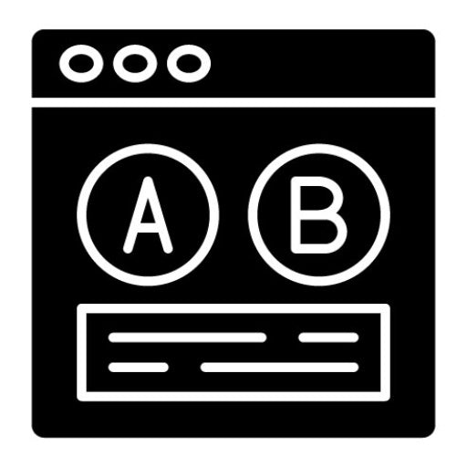 Ab Testing Glyph Icon | User Experience