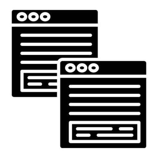 Webpages Glyph Icon