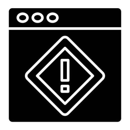 Web Warning Glyph Icon