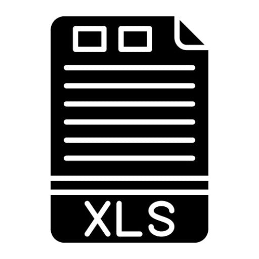 XLS Glyph Icon