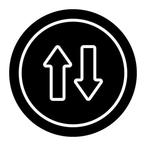 Two Way Glyph Icon