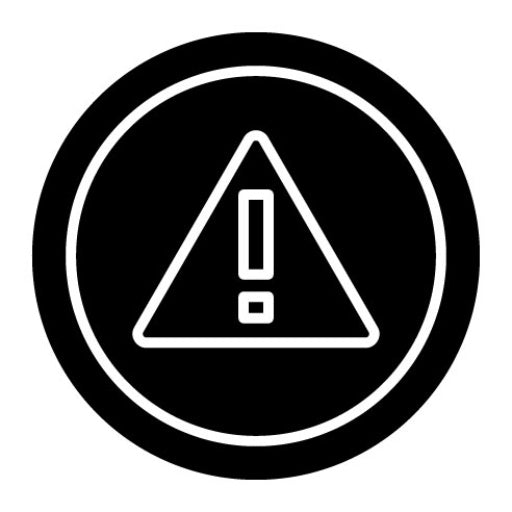 Warning Glyph Icon | Road Signs